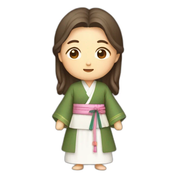 korean traditional hanbok jesus wears sticker