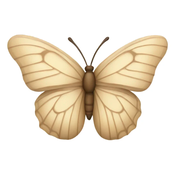 Beige butterfly  sticker