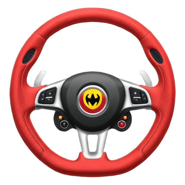 volante de racing de alcantara sticker