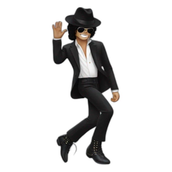 Michael Jackson qui fait un moonwalk sticker
