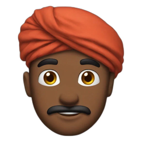 Super-Mario-face-with-turban-sudanese sticker