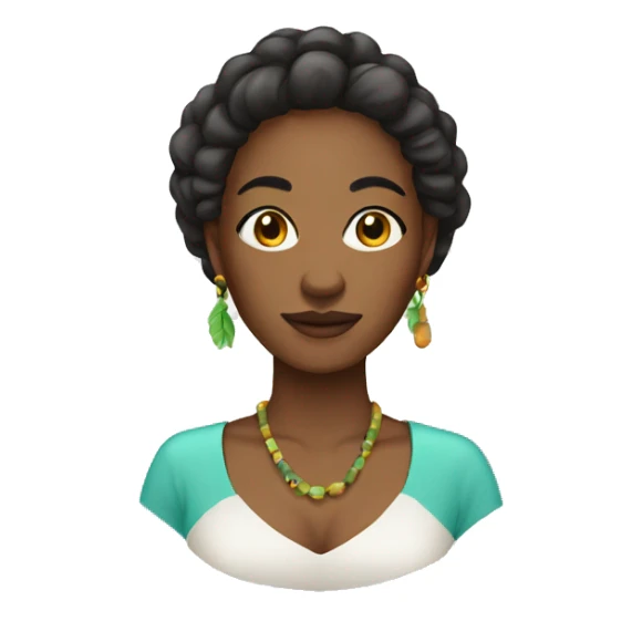 caribean woman sticker