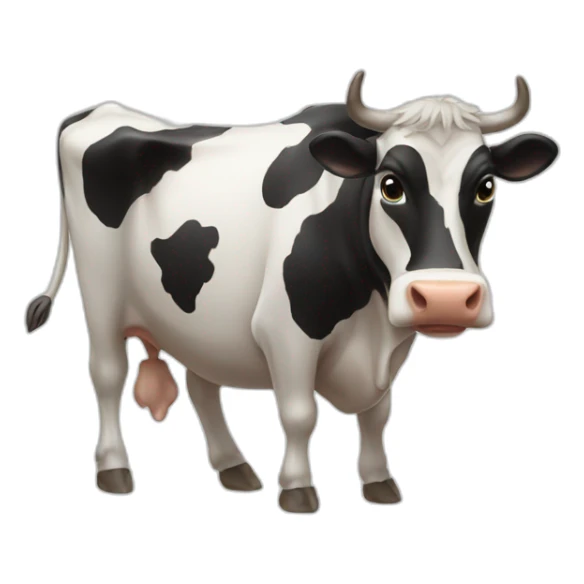 cow football sticker