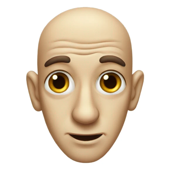 Mosquito with face of a balding man sticker