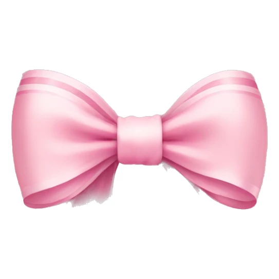 light pink ribbon bow sticker