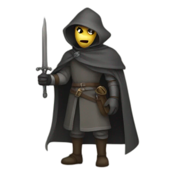 medieval evil spy in the act of infiltrating sticker