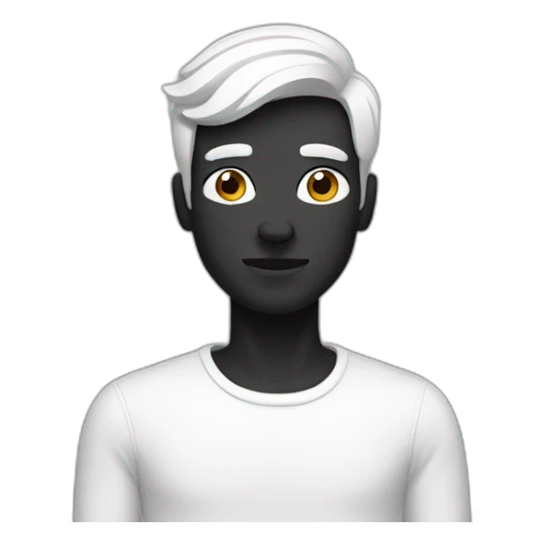 homme blanc qui est sur un homme noir sticker