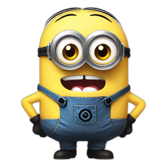 minion and kirby fused sticker