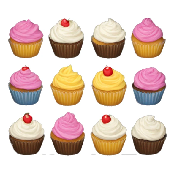tray of cupcakes sticker
