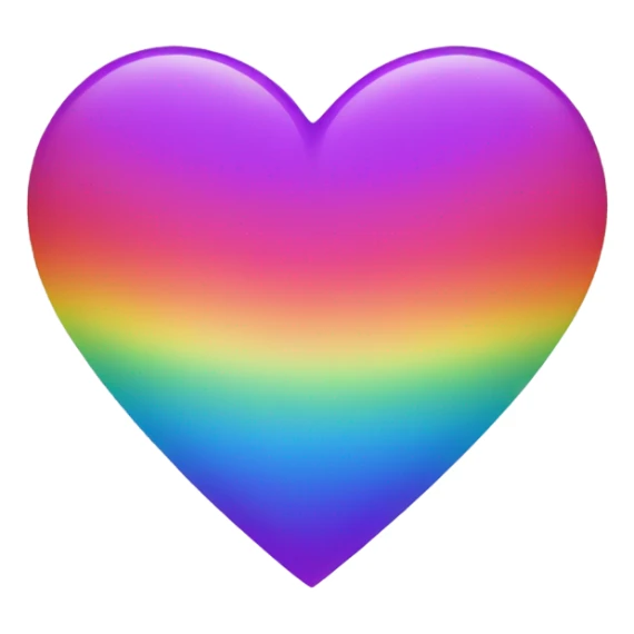 Rainbow Heart sticker