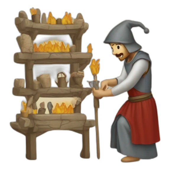 medieval Festival Organizer in action, organizing sticker