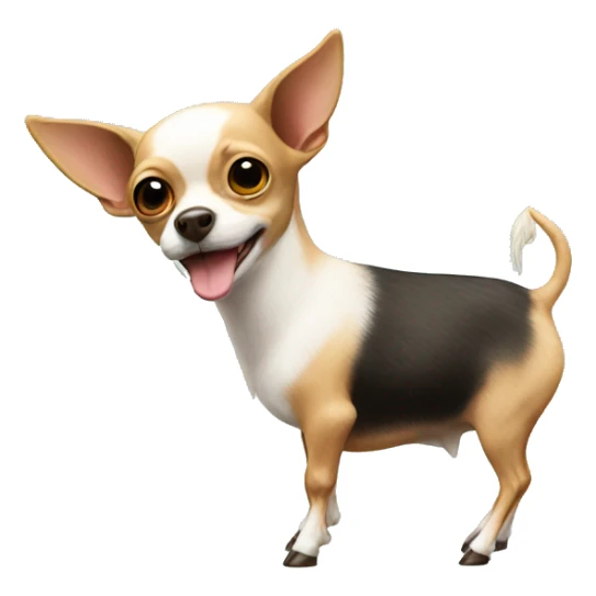 Chihuahua riding a goat sticker