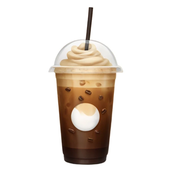 Iced coffee sticker