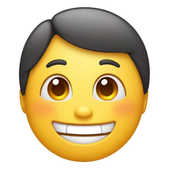 letter L on the forehead of smiling with tongue out sticker