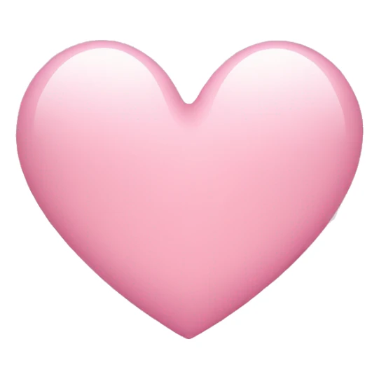 light pink heart emoji  sticker