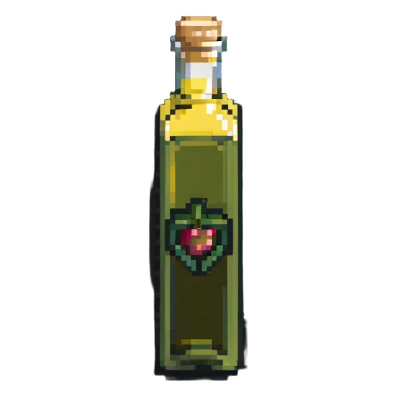 bottle of olive oil sticker