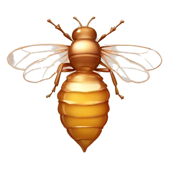 Rose gold honey sticker