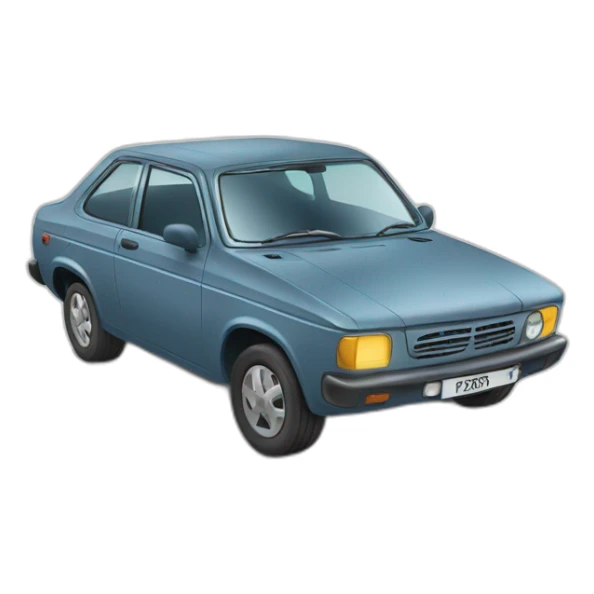 Un chat sur une voiture  sticker