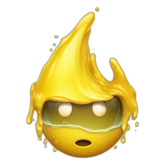 Forment depuis rapide mar qui bois du liquide jaune sticker