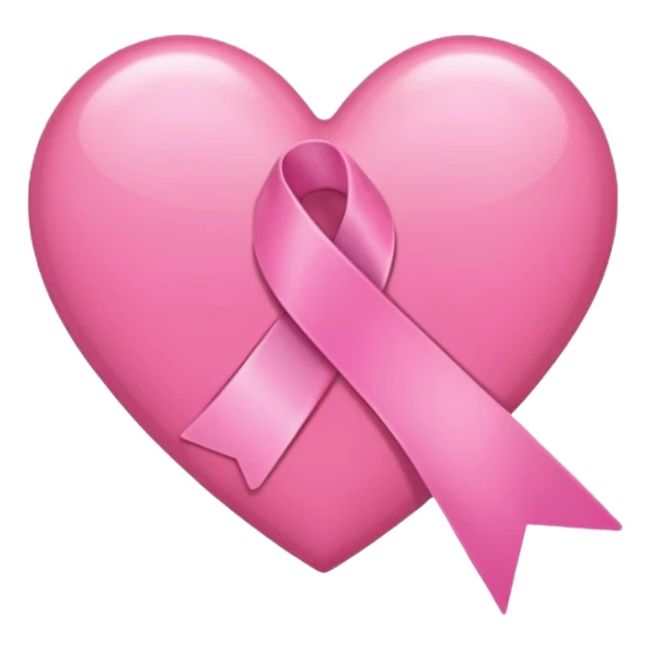 A pink heart design by pink ribon sticker