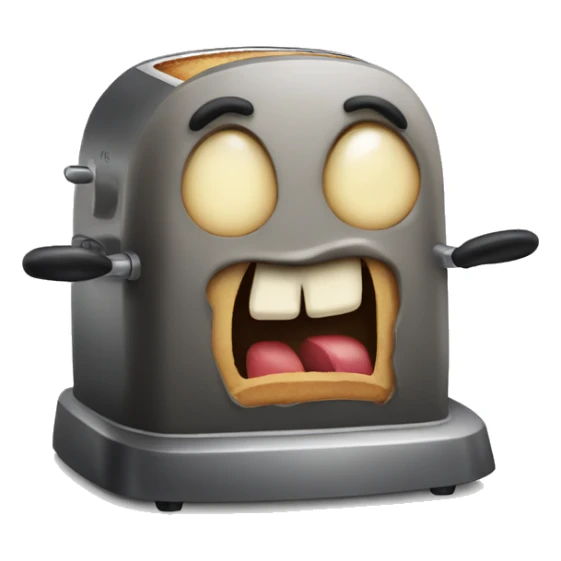 evil toaster sticker