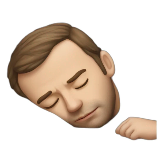 macron sleep sticker