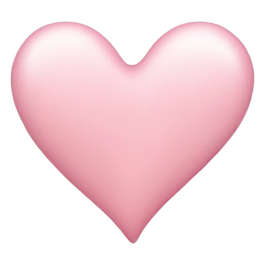light pink heart sticker