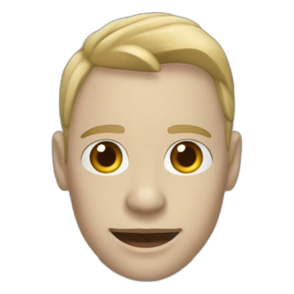 Persona tocándose la mandibula con la mano sticker