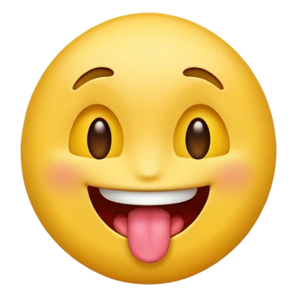 sticking out your tongue emoji sticker