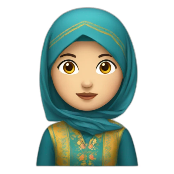 uzbek girl sticker