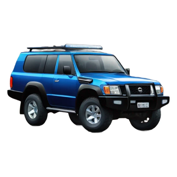 4WD blue and black Nissan patrol gq  sticker