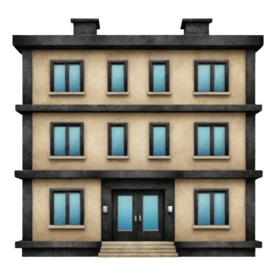 Hotel avec un visage de fou sticker