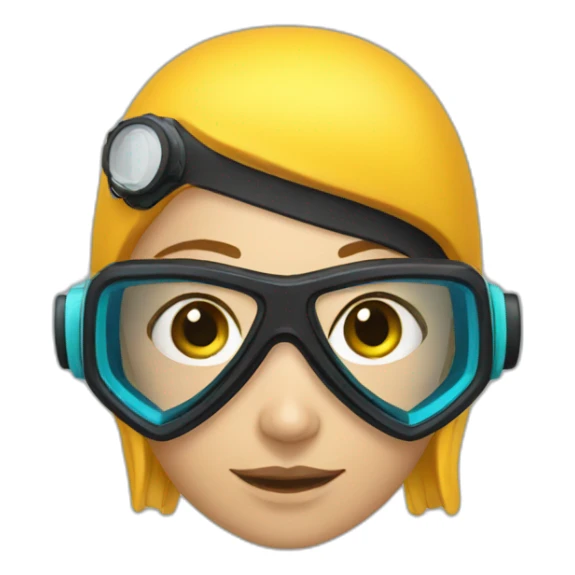 Scuba divers woman sticker