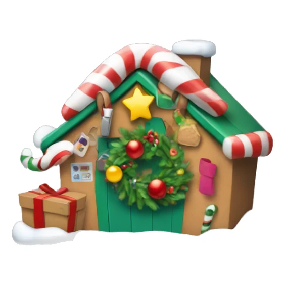 Make a pin location with a Christmas’s items inside the pin  sticker