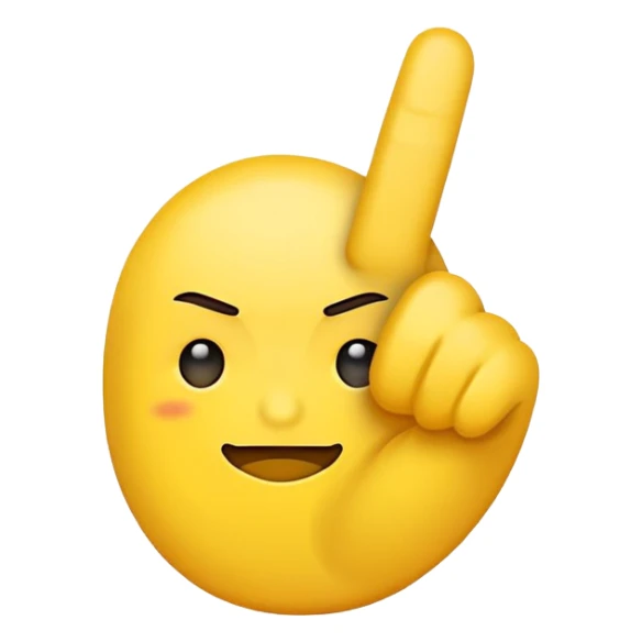 Emoji with middle finger  sticker