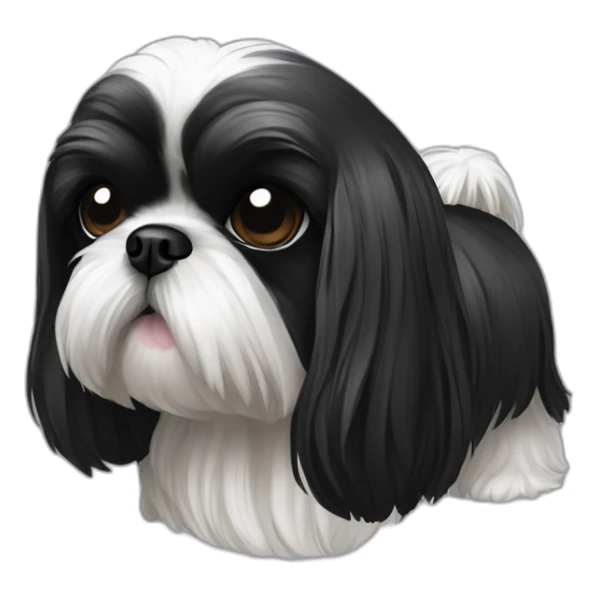 Shih tzu noir sticker