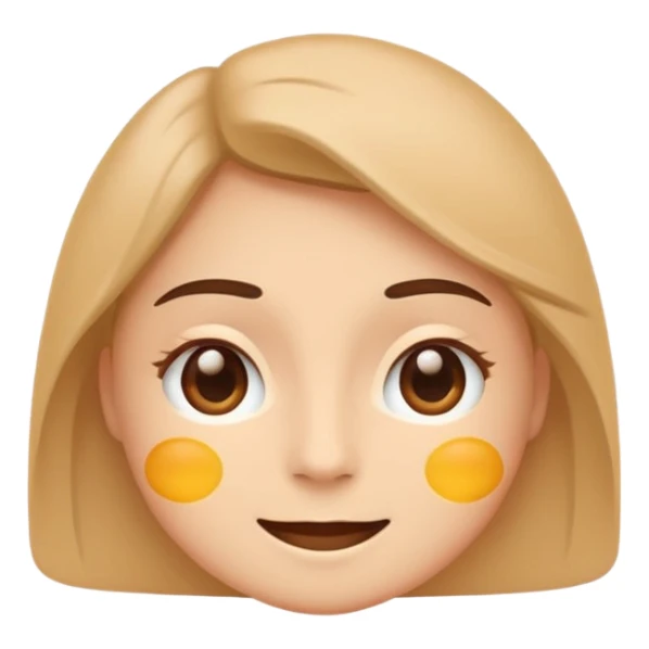 minimal flat emoji representing balanced high energy,
soft open eyes,
slight confident smile,
calm vitality not excitement,
warm pastel tones,
premium wellness app style,
transparent background,
vector illustration
 sticker