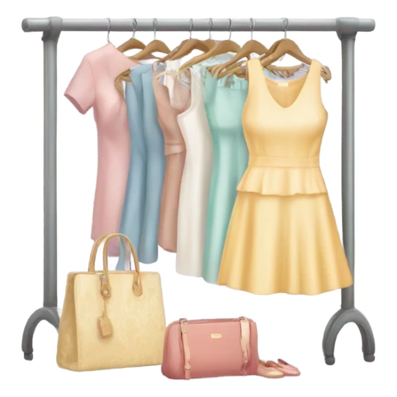 Clothing rack feminine  sticker