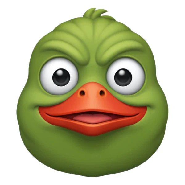 Ein Pepe emoji mit großen Muskeln  sticker