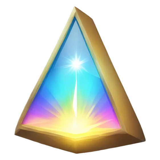 light going hroughprism to rfrat spctrum on other side sticker