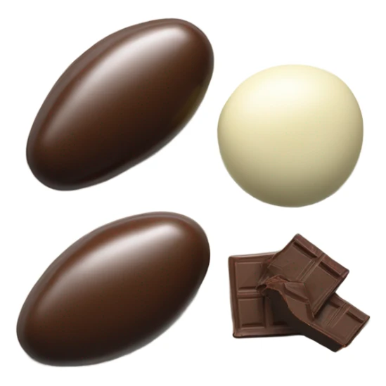 Chocolate and vanilla quenelle on glass plate sticker