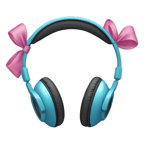 headphones with bows sticker