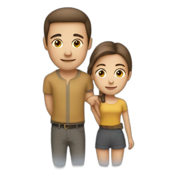 deux personne qui se sère la main  sticker