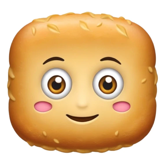 Hazme una croqueta con cara , piernas y brazos sticker