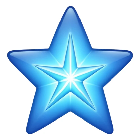 make a blue star sticker
