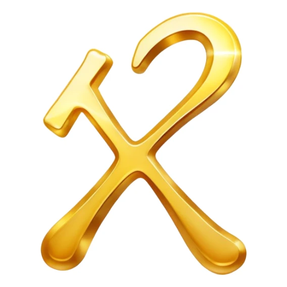 Ethereal golden vitamin K2 symbol floating beside a luminous glowing bone. The K2 symbol emits gentle rays of light that flow toward the bone, causing it to shine with a strengthening golden aura. sticker
