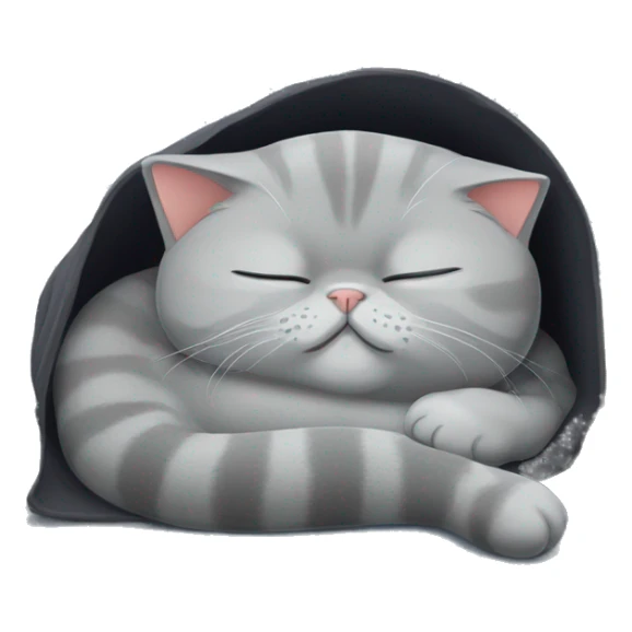 british shorthair cat sleep sticker