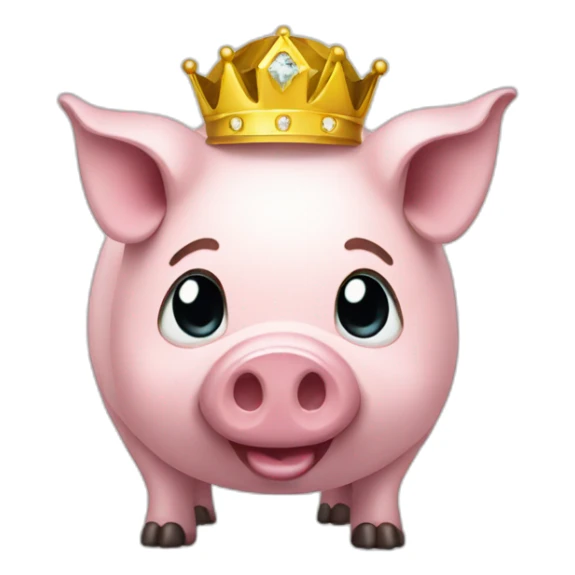 diamond pig sticker