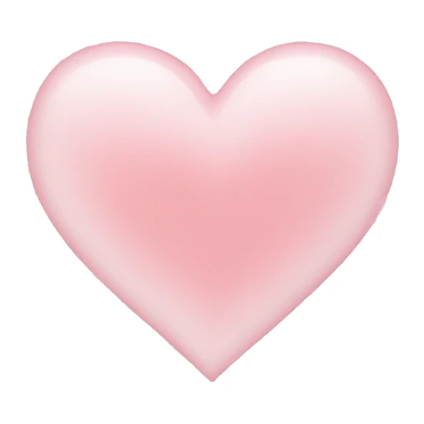 light pink heart sticker