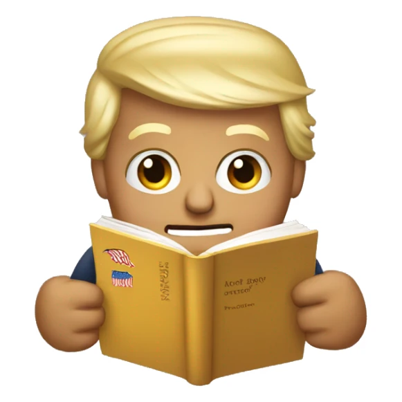 Donald trump read book sticker